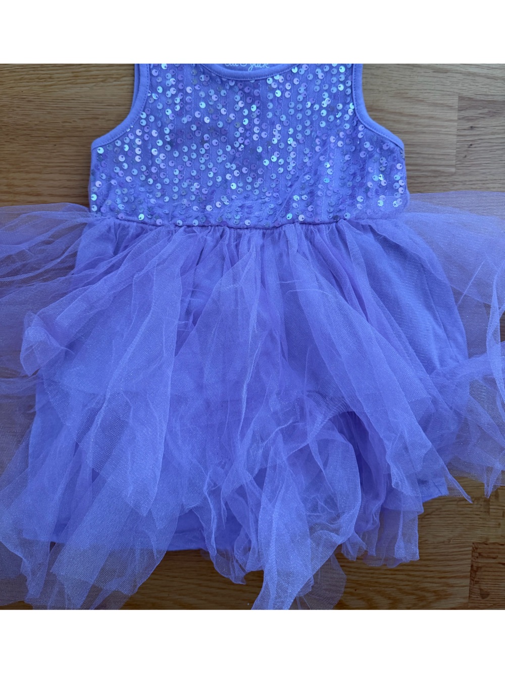 Cat & Jack Lavender Sequin Tulle 2t Dance Costume Dress